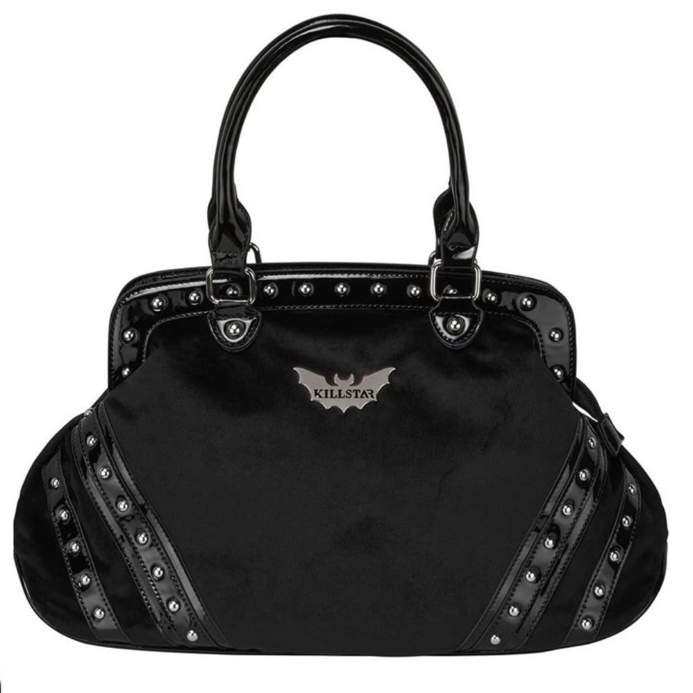 Killstar Jordyn Velvet/Gloss Patent Handbag